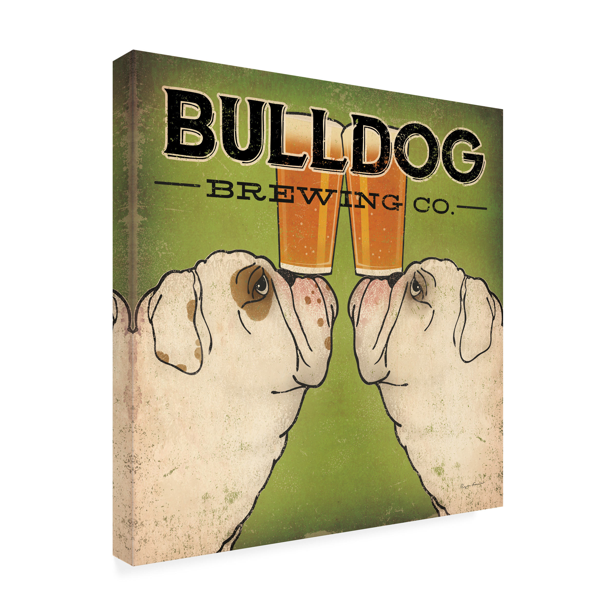 Trademark Fine Art 'Bulldog Brewing' Canvas Art by Ryan Fowler