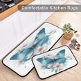 thumbnail image 6 of Kitchen Floor Mat 2 Sets Carpet Floor Mat Kitchen Mat Bathroom Mat Living Room Mat Bedroom Mat Absorbent Delicate Fabric No Ball Cute Butterfly, 6 of 7