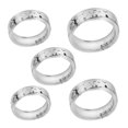 thumbnail image 1 of Anillo de la venda Sunnimix 5pcs Punky Gótico de Resina Vintage Claro con Patrón de Cementerio, 1 of 6