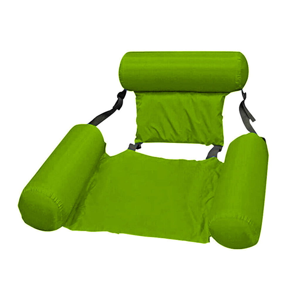 Inflatable Swimming Floating Chair Pool Seats foldable Water Bed Lounge Chairs 