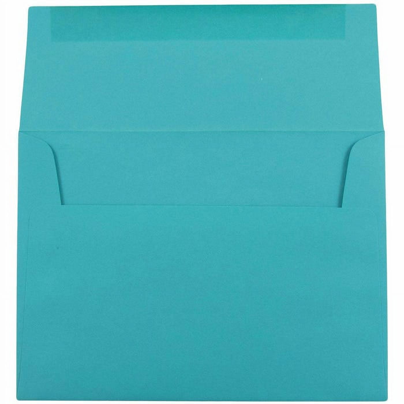 JAM Paper A6 Envelopes, 4 3/4 x 6 1/2, Sea Blue, 1000/Carton