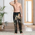 thumbnail image 2 of Hirioo Realistic Style Cute Cat for Men's PJ Pajama Pants Sleep Pants Men's Home Trousers with Pockets,S-3XL-X-Large, 2 of 6
