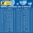 thumbnail image 2 of Kit surtido de juntas tóricas XBVV 407 unidades de caucho de nitrilo SAE universal, 2 of 9