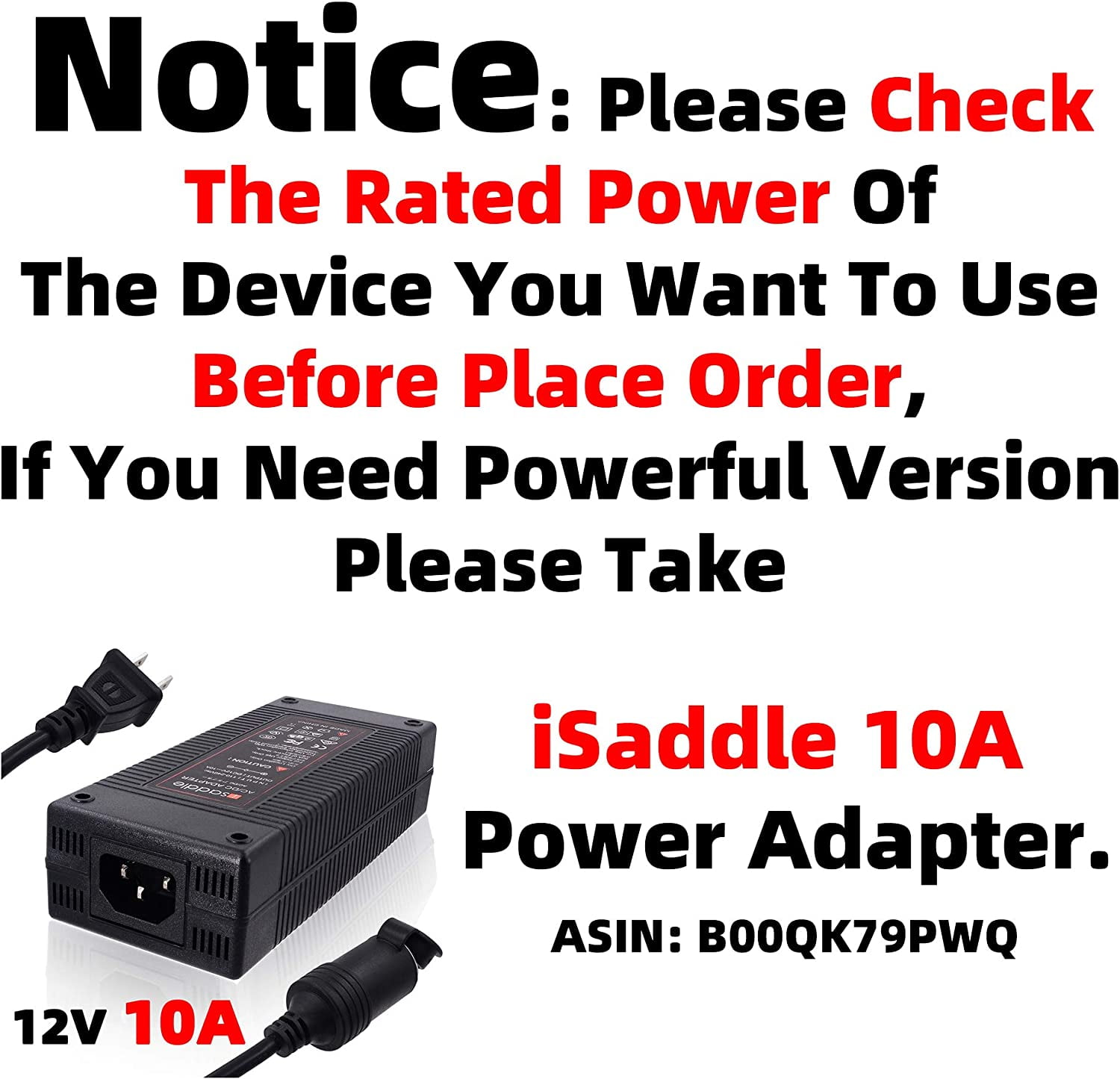 iSaddle Universal AC to DC Car Cigarette Lighter Socket Adapter Converter Vehicle Power Inverters Vehicle Amplifier Power Car Refrigerator (US Plug, Output: DC 12V 500mA) 110V AC to 12V DC