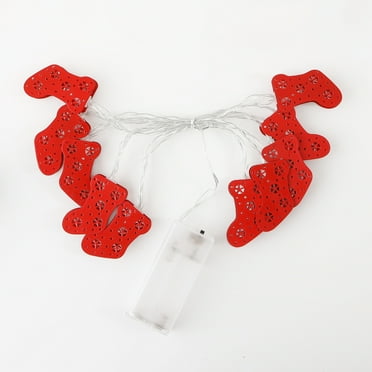 Zmeidao Christmas String Lights, Xmas Lights LED Christmas Stocking Fairy Lights Battery Operated Indoor & Outdoor String Lights for Xmas Party Decoration