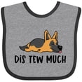 thumbnail image 3 of Inktastic Napping Dis Tew Much German Shepherd Boys or Girls Baby Bib, 3 of 4