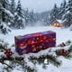 thumbnail image 4 of Rollo de papel de regalo navideño de 5 metros | Papel de regalo navideño morado, verde y rojo | Diseño festivo de copos de nieve, árbol y ciervo (500 x 50 cm) | Capacidad para 12 regalos mediano, 4 of 5