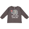 thumbnail image 3 of Inktastic My Yaya Loves Me Grandchild Boys or Girls Long Sleeve Toddler T-Shirt, 3 of 5