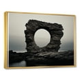 thumbnail image 2 of Designart "Dark Geode Landscape" Stone Geode Floater Framed Canvas Prints, 2 of 5