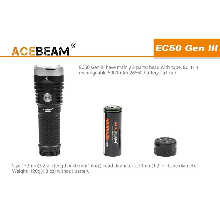 ACEBEAM EC50Ⅲ EC50 GEN Ⅲ Rechargeable EDC Flashlight|Acebeam® Official