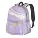 thumbnail image 1 of Disketp Lavender Glitter Foil Stripes Mochila Escolar de Gran Capacidad y Peso Ligero, Mochila de Viaje Ideal para Escuela, Trabajo y Uso Diario, Cómoda y con Estilo, 1 of 8
