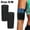 Black outside and blue inside, variant on 1 Pair Sweat Shaper Arm Trimmers, Compression Sweat Bands, Performance Sleeves Fat-reducing Drawstring Elastic Arm Band