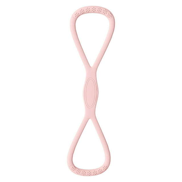 Cinturón de resistencia de silicona para mujer | Abridor de espalda y hombros • Home Fitness Yoga Stretching • Expansión del pecho • Tonificación de cadera • Banda elástica duradera para