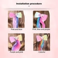 thumbnail image 3 of HSHDLDF 6 Pcs Hair Extensions Unicorn Hair Accessories Clip on Bangs for Children Curly Hair Extensions Clips Colored Hair Extensions for Kids Hair Extensions for Kids Girls Rainbow Thick Wig Clip, 3 of 7
