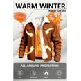 thumbnail image 3 of GINGTTO Men's Corduroy Fleece Lined Trucker Sherpa Winter Jacket for Cold Weather, 3 of 7