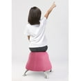 thumbnail image 2 of Safco Active Low Profile Vinyl Upholstered Ball Chair in Pink, 2 of 4