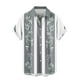 thumbnail image 5 of Blusa y camisa de manga corta con cuello vuelto Camisa casual para hombre Camisa de bolos vintage de manga corta Camisas de verano de playa cubana Camisa con botones Blusa para hombre Poliéster, 5 of 6