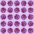 thumbnail image 1 of Ahgly Company Machine Washable Indoor Square Transitional Magenta Pink Area Rugs, 4' Square, 1 of 7