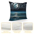 thumbnail image 4 of Patifu Moon Stars Ocean Graphic Decorative Cushion Throw Pillow Cover Home Couch Living Room Bed Sofa - 1PC Short Plush Pillow Covers Home Furnishing 12x12in, 4 of 5