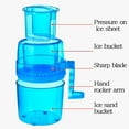 thumbnail image 3 of Ikohbadg Manual Household Small Smoothie Machine Hail Blasting Machine Ice Breaker Hand Crank Ice Crusher Manual Ice Shaver for Smoothies Drinks for Home Use Present for Parties Special Occasions, 3 of 10