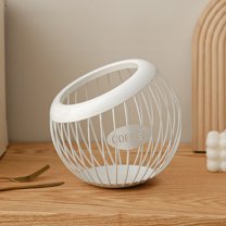 Coffee Capsule Organizer, Countertop K-Cup Holder, Coffee Bar Accessories & Decor, Large Capacity Keurig K-Cup Storage Box, Coffee Maker Storage Rack, Metal Capsule Storage Box (Black)