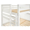 thumbnail image 6 of Bedz King Bunk Beds Full over Full Mission Style with End Ladder and a Full Trundle, White, 6 of 9