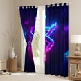 thumbnail image 3 of Castle Fairy Teens Girls Boys Personalized Initial Letter S Black Out Curtains,Abstract Gradient Curtains Pack Of 2 (42X63 Each),Alphabet Lightsaber Bedroom Curtains,Lightweight Room Decor, 3 of 6
