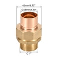 thumbnail image 2 of G1 Copper Union Fitting with Sweat Solder Joint to Male Threaded Connect for Use 28mm Nominal Size Pipes, 2 of 3