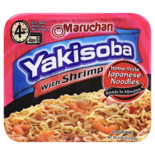 Maruchan Yakisoba Noodles Bowl, with Shrimp, 4.04 Oz