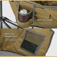 thumbnail image 5 of ARROWHEAD OUTDOOR Oversized Heavy-Duty Club Folding Camping Chair w/External Pocket, Cup Holder, Portable, Padded, Moon, Round, Saucer, Supports 330lbs, Carrying Bag, USA-Based Support, 5 of 8