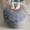 Dark Grey, variant on Round Stuffed Pouf Ottoman, Corduroy Poufs with Foam Chunk Filling, Furry and Fluffy Pouf Foot Stool Storage Ottoman