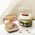 thumbnail image 2 of Travel Friendly 10 Slot Medicine Box Pills Storage Case For Daily Care Needs, 2 of 8