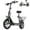 Black-750W-25Miles, variant on NANROBOT Electric Scooter with Seat for Adults 560W Peak Motor 12.5 Miles Range 20MPH Powered Motor Scooters Foldable Adult Electric Scooter for Commuting with Basket & Shock,for Pets & Cargo Black