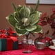 thumbnail image 5 of Decoraciones de Navidad para el Hogar Flor de Navidad de Terciopelo Rosa de 24 cm Magnolia Decoración de Navidad de Tela de Gama Alta Flor Artificial Decoraciones de Navidad Blancas, 5 of 6