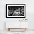thumbnail image 2 of Shoreline Drive B&W - Long Beach California Photography Black Framed Wall Art Print 12 x 18 inches, 2 of 4
