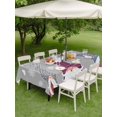 thumbnail image 3 of Outdoor Tablecloth with Umbrella Hole and Zipper, Christmas Grey Rectangle Table Cloth 54x80 Inch Waterproof Tablecloth, Cute Gnomes Xmas Winter Snowflakes Picnic Table Cover for Patio Camping, 3 of 7