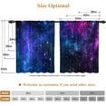 thumbnail image 6 of 42 x 63 Inch Forest Starry Bedroom Curtains Light Filter Night Rustic Country Farmhouse Cafe Curtains for Window Dining Bedroom Curtains Pine Trees Rod Pocket Window Drape 2 Panels, 6 of 6