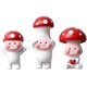 thumbnail image 1 of Cartoon Mushroom Fridge Magnets, Red Mushroom Refrigerator Magnets, Cute Refrigerator Magnets Stickers for Home Office Whiteboard Decoration - 3 PCS, 1 of 5