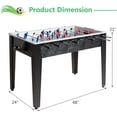 thumbnail image 6 of GYMAX 48” Foosball Table, Arcades Soccer Game Table for Multiplayer with 2 Balls, Score Keepers Wooden Competition Sized Foosball Table for Adults and Kids, 6 of 9