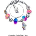 thumbnail image 2 of Unicorn Sparkly Crystal Charm Bracelet Bangle with Gift Box Set for Girl Lady, 2 of 11