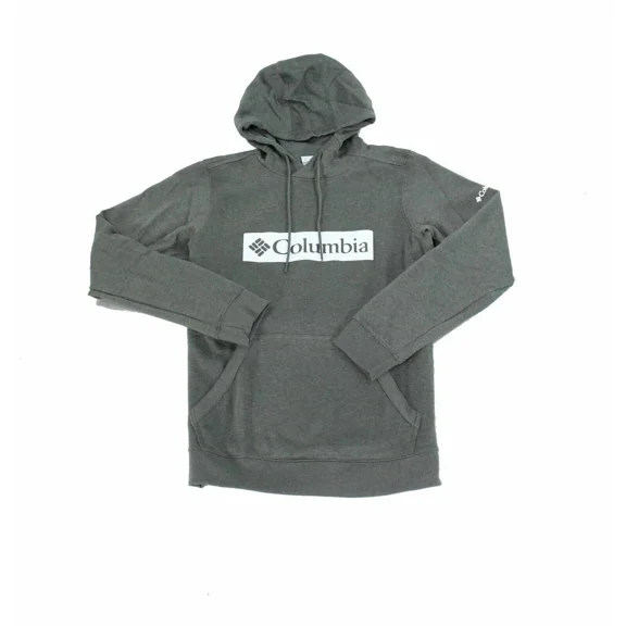 $60.00 Columbia Men's Sweater Logo Graphic Hoodie Pullover Gray Size Small