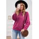 thumbnail image 2 of ABPHQTO Sudadera de mujer con manga raglán y mangas raglán de color morado, 2 of 5