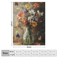 thumbnail image 4 of Autua Wildflower Vase Theme Blanket Gifts for Women Girls, Soft Warm Lightweight Flannel Throw Blankets for Living Room Home Sofa Travel Decor  40x50in, 4 of 6