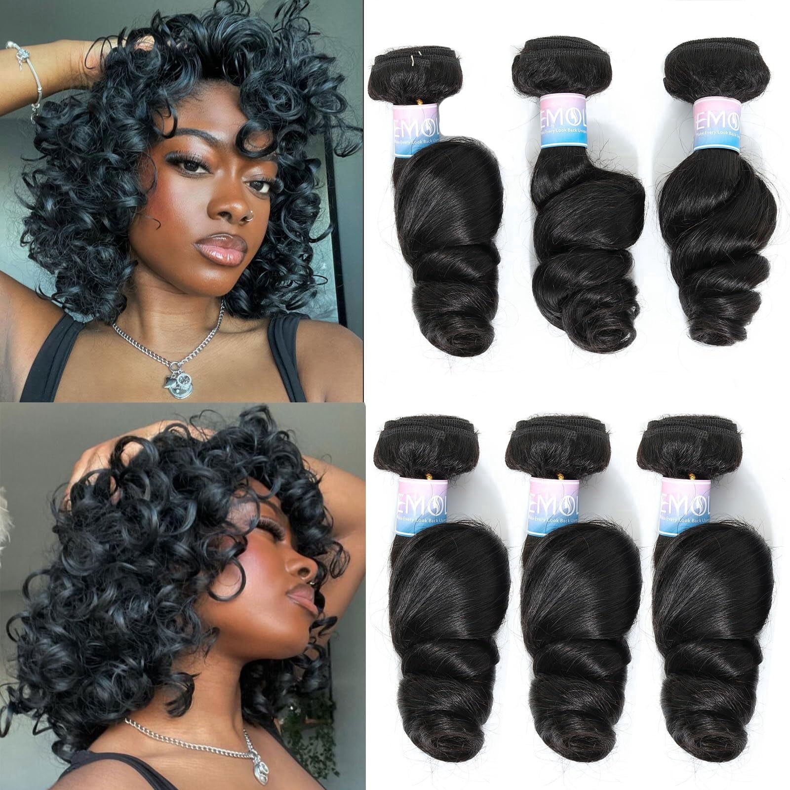Janet Collection Melt 100% Human Hair Brazilian Straight 3PCS + 13