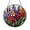 Stained Glass 7.87 Inch, variant on Decorative Flower Pattern Stained Glass Style Window Art