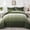 Olive Green-King, variant on Grey Queen Size 7 Piece Ombre Gradient Bed-in-a-Bag Bedding Set