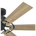 thumbnail image 6 of Restored Hunter Fan 52 inch Casual Matte Black Indoor/Outdoor Ceiling Fan with 6 Blades and Pull Chain for Bedroom, Living Room, Dining Room, Kitchen, Office (Refurbished), 6 of 7