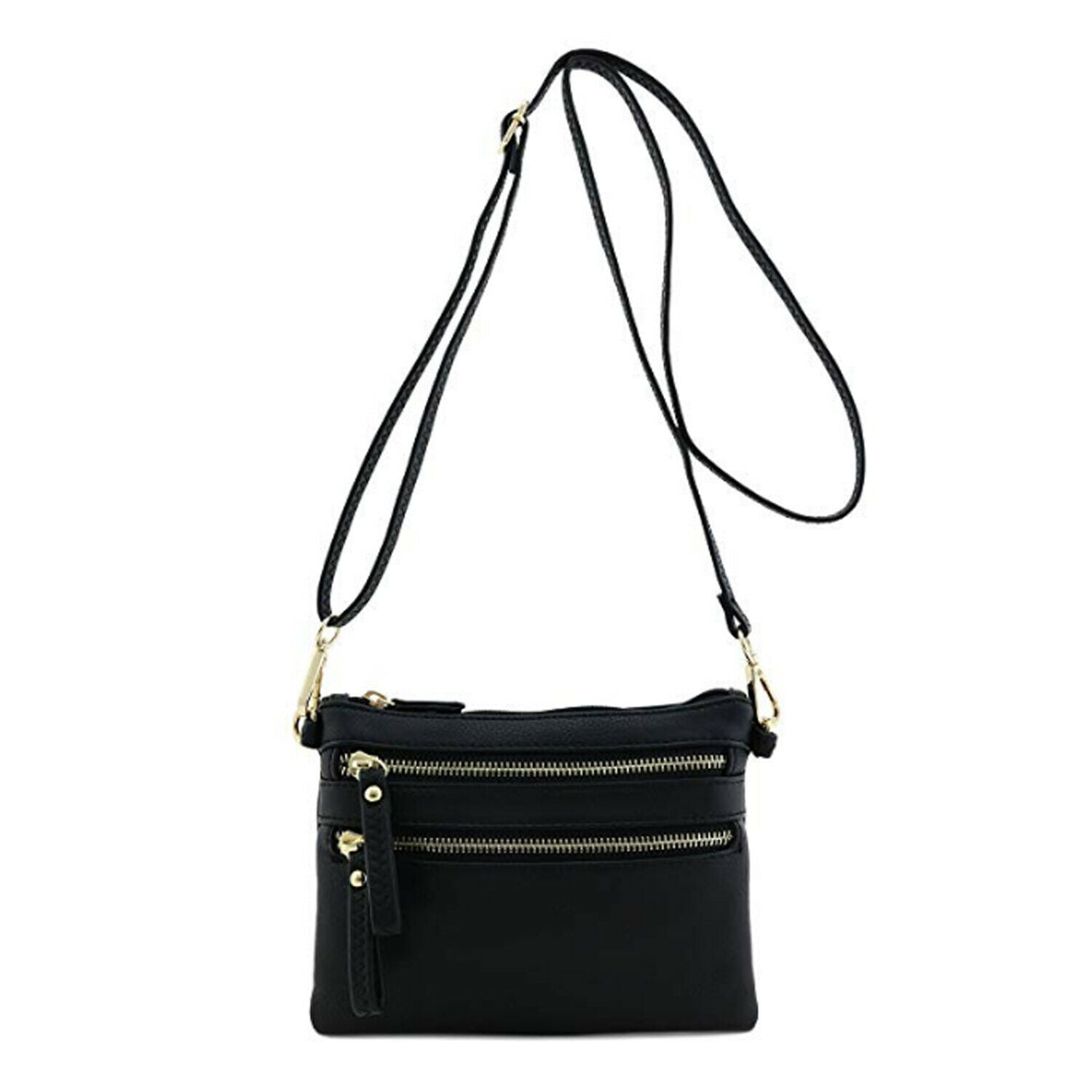 1pcs kurom PU zip handbag shoulder bag Wrist bag Wristlet Pouch shopping bag