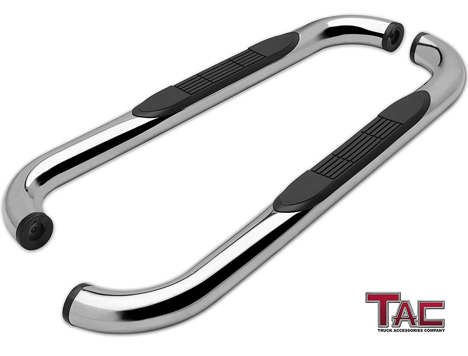 2 Pieces Running Boards TAC Side Steps Fit 1997-2003 Ford F150/250LD Regular Cab Incl. 04-Heritage Pickup Truck 3 Black Side Bars Nerf Bars Step Rails Running Boards Off Road Exterior Accessories