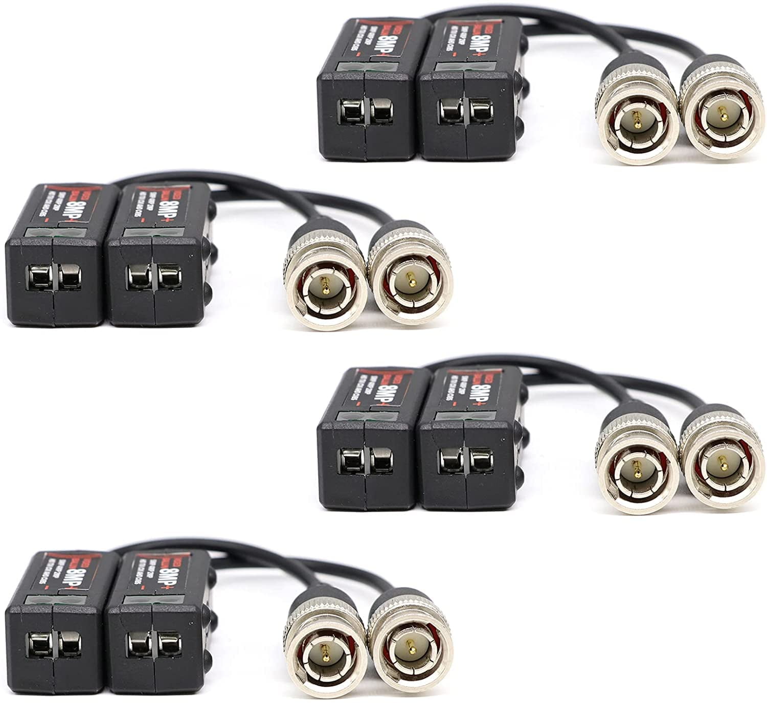 CCTV Camera Cable ANPWOO Coax CAT5 Camera CCTV Passive BNC Video Balun ...